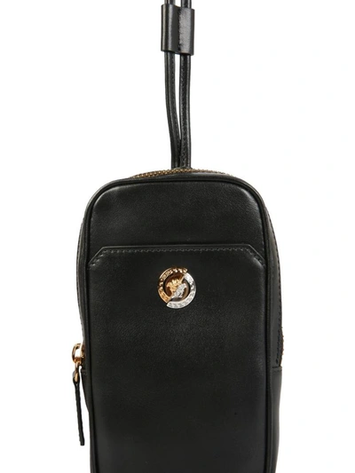 Shop Versace Mini Medusa Demi Bag In Black