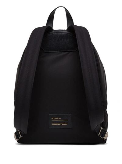 Shop Givenchy Black Nylon Backpack With Logo