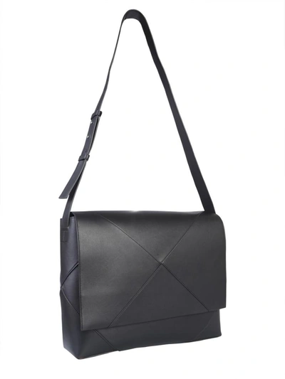 Shop Bottega Veneta Messenger Bag In Black