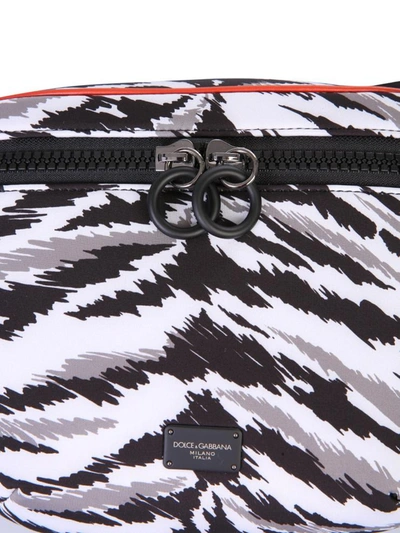 Shop Dolce & Gabbana Belt Bag With Logo In Grey