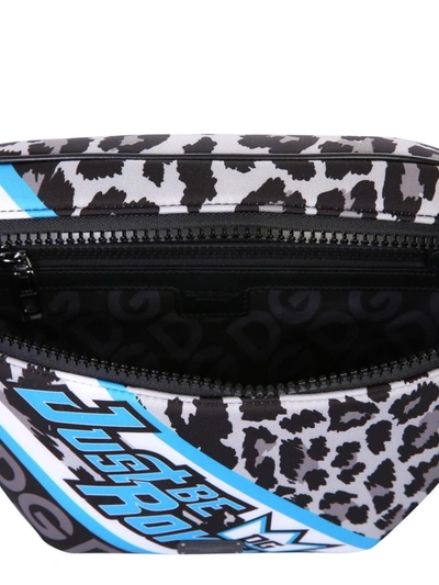 Shop Dolce & Gabbana Belt Bag With Logo In Azure