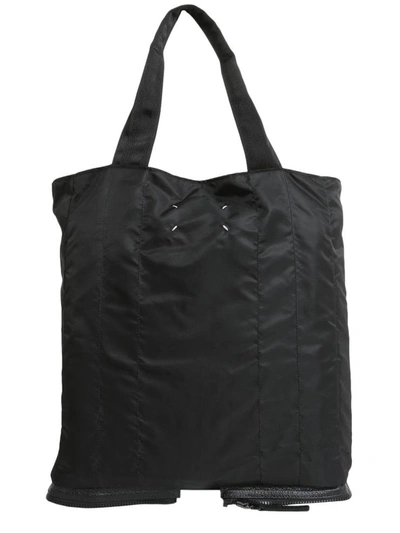 Shop Maison Margiela Shopping Bag In Technical Fabric In Black