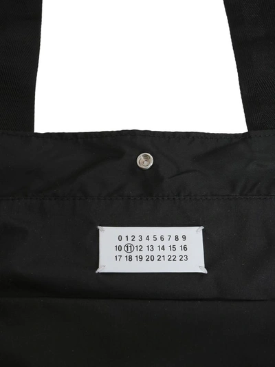 Shop Maison Margiela Shopping Bag In Technical Fabric In Black