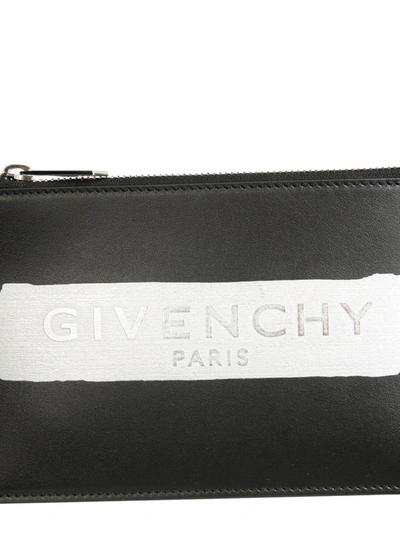 Shop Givenchy Mini Pouch With Logo In Black
