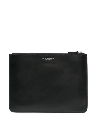 10 Corso Como Studded Leather Wallet In Black