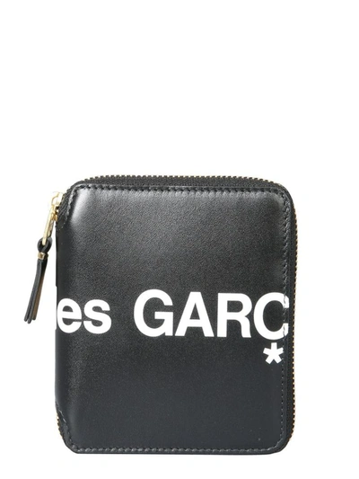 Shop Comme Des Garçons Zip Around Wallet Unisex In Black