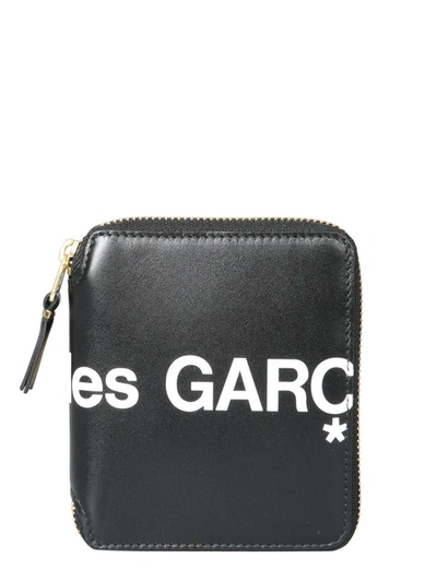 Shop Comme Des Garçons Zip Around Wallet Unisex In Black