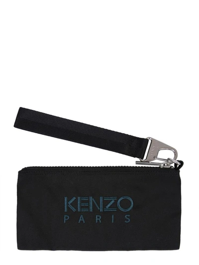 Shop Kenzo "tiger" Wallet Unisex In Black