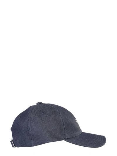 Shop Apc Charlie Baseball Hat Unisex In Blue