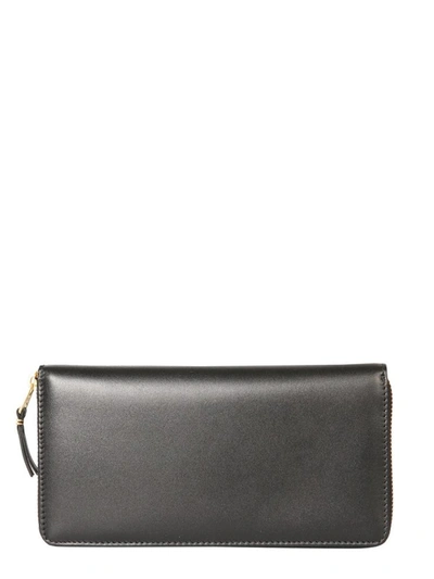 Shop Comme Des Garçons Zip Around Wallet Unisex In Black