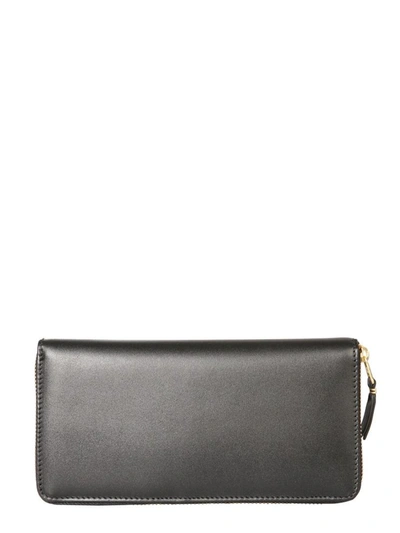 Shop Comme Des Garçons Zip Around Wallet Unisex In Black