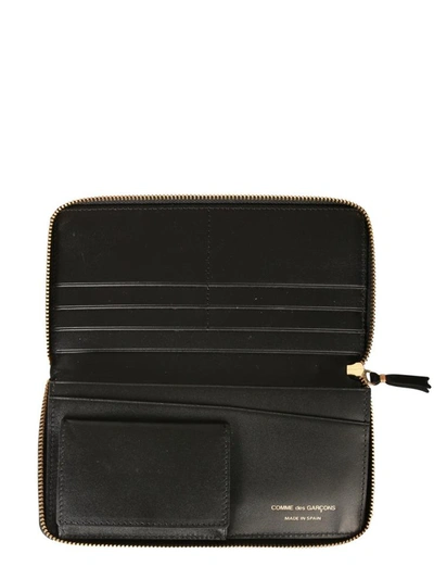 Shop Comme Des Garçons Zip Around Wallet Unisex In Black