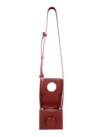 Shop Lemaire Mini Room Bag Unisex In Red