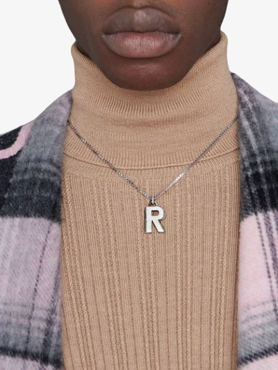 Shop Gucci R Letter Necklace In 0811 Undefined