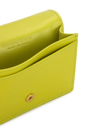 Shop Bottega Veneta Intrecciato Card Case In Green
