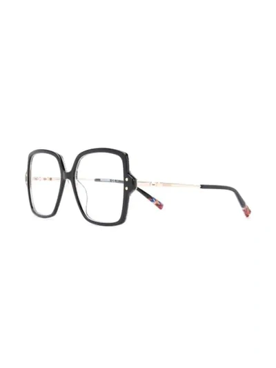 Shop Missoni Oversized Square Frame Glasses In Black