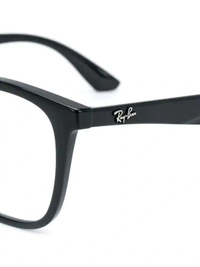Ray Ban Square Framed Glasses In Black