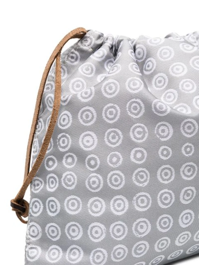 Shop 10 Corso Como Logo-print Pouch Bag In Grey White