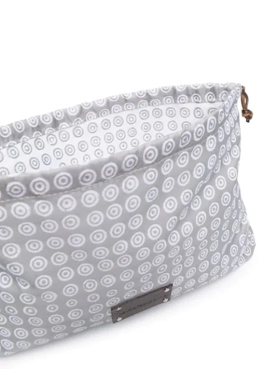 Shop 10 Corso Como Logo-print Pouch Bag In Grey White