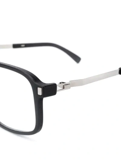 Shop Mykita Square Frame Glasses In Black
