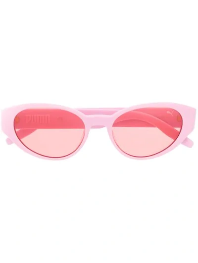 Shop Puma Cat-eye Frame Sunglasses In Pink