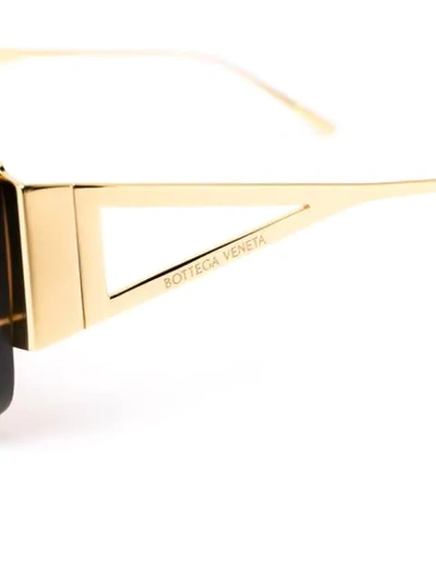 Shop Bottega Veneta Bv1065s Pilot Sunglasses In Gold
