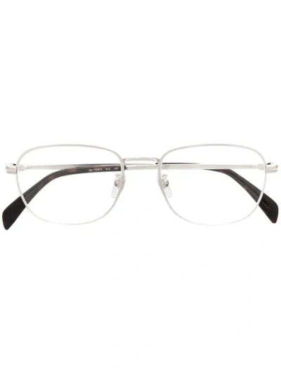 Shop Eyewear By David Beckham Full-rim Square-frame Glasses In Silver