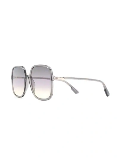 Shop Dior So Stella Oversized Sunglasses In Grey