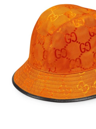 Shop Gucci Off The Grid Bucket Hat In Orange