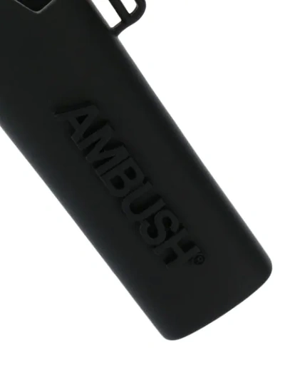 Ambush Lighter-case Keyring In Black