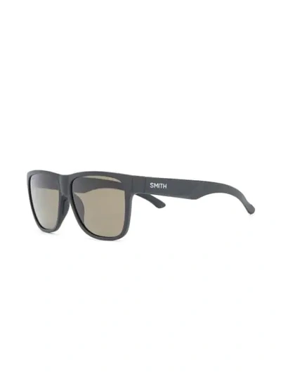 Shop Smith Lowdown Xl 2 Squared Sunglasses In Black