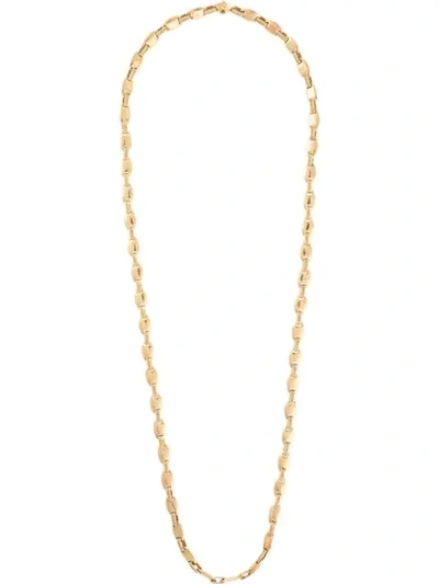Pre-owned Hermes  Suroit Chain Link Necklace In Gold