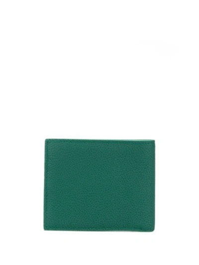 Shop Manokhi Logo Plaque Wallet In Green