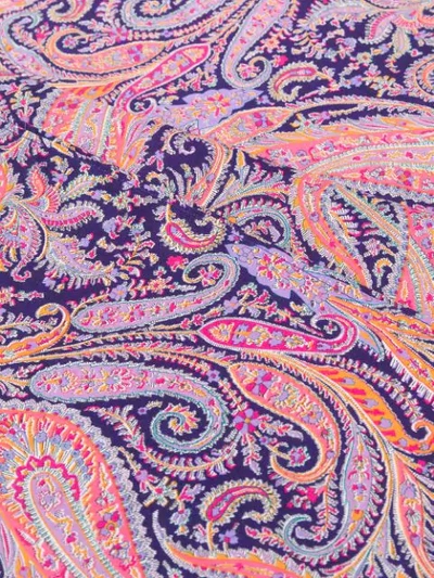 Shop Mackintosh Rafferty Paisley-print In Purple