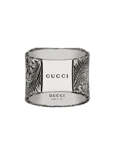 Shop Gucci Y Letter Ring In Silver