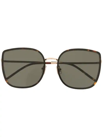 Shop Gentle Monster Bibi T1 Oversized-frame Sunglasses In Brown