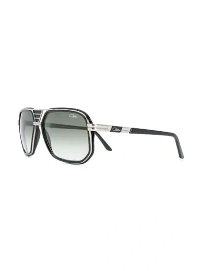Cazal 666 Square Frame Sunglasses In Black