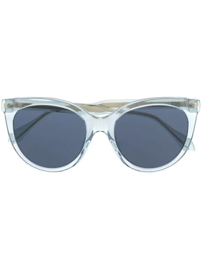 Shop Gucci Tinted Cat-eye Frame Sunglasses In Blue