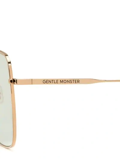 Shop Gentle Monster Wind Wind 032 Oversized Sunglasses In Blue