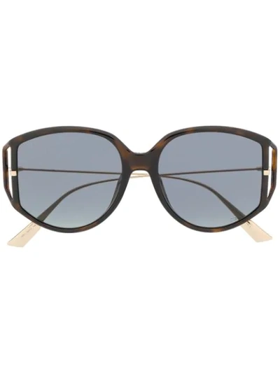 Shop Dior Direction2 Oversized-frame Sunglasses In Black