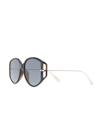 Shop Dior Direction2 Oversized-frame Sunglasses In Black