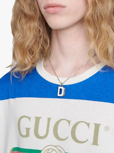 Shop Gucci D Letter Necklace In 0811 Undefined