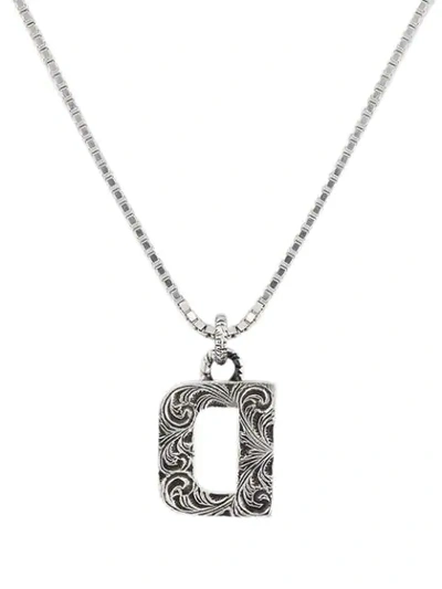 Shop Gucci D Letter Necklace In 0811 Undefined