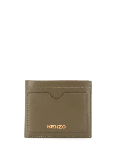 Shop Kenzo Small Cadet Wallet In Green