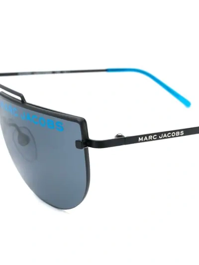 Shop Marc Jacobs Half Moon Sunglasses In Blue