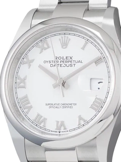 Shop Rolex 2020 Unworn Oyster Perpetual Datejust 36mm In White