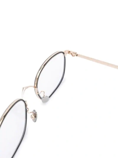 Shop Cartier C De  Square-frame Glasses In Gold