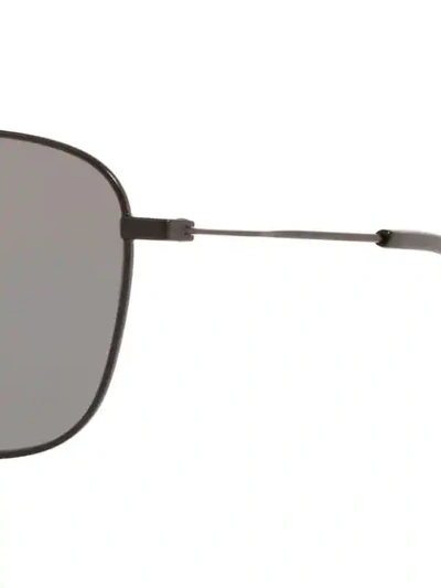 Shop Saint Laurent Sl 309 Navigator-frame Sunglasses In Black