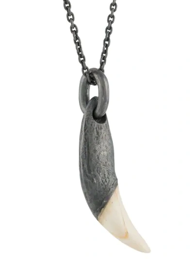 Shop Parts Of Four Bear Tooth Ghost Hybrid Necklace In Black