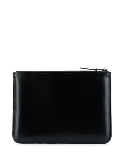 Comme Des Garçons Sa5100 Colour-block Wallet In Orange